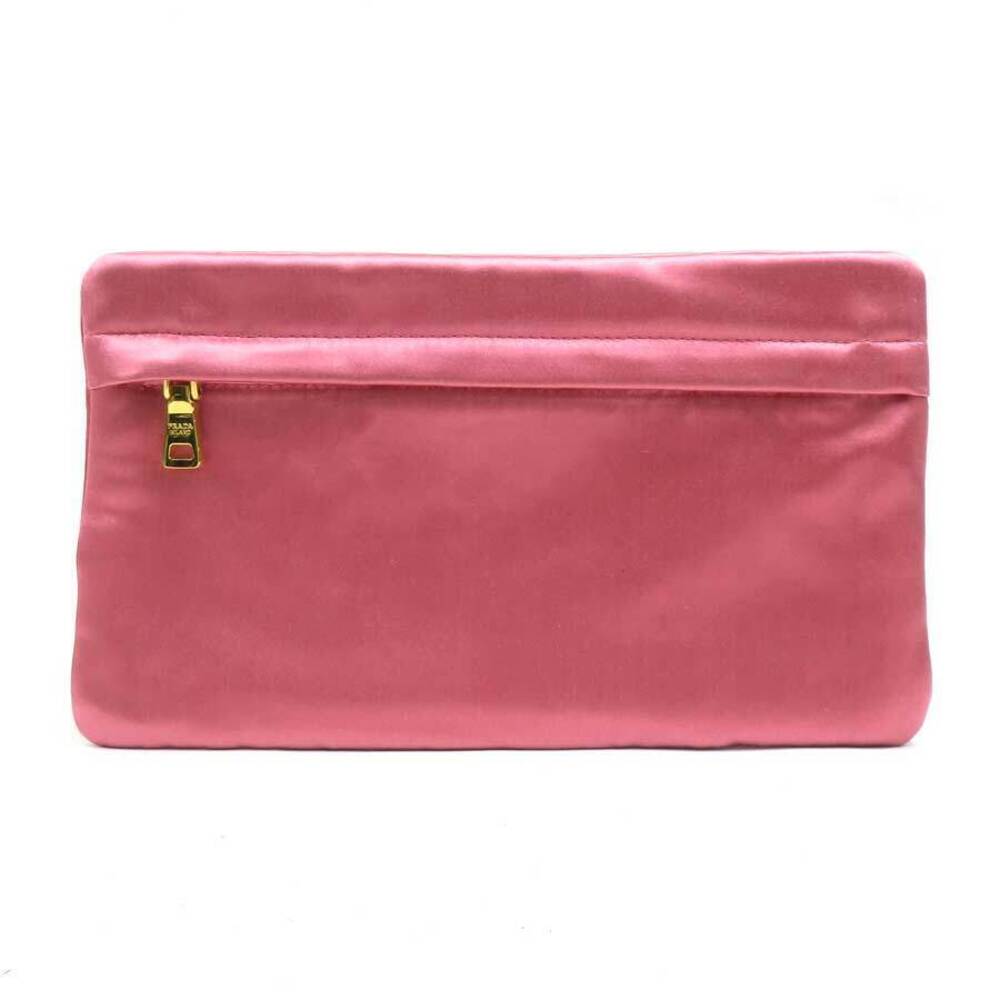 Prada Pouch Clutch satin pink